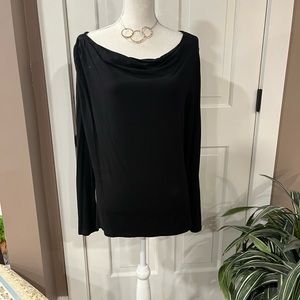 Lord and Taylor black shirt.  Scoop neck
